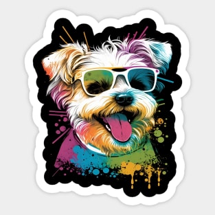 Dog Wearing Sunglasses Sticker